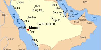 Քարտեզ Մեքքա Սաուդյան Արաբիայում